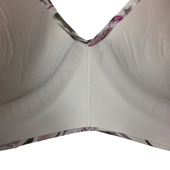 CACIQUE Modern Lightly Lined T-Shirt No Wire Bra Mauve Floral Plus Size 44C - Picture 4 of 11